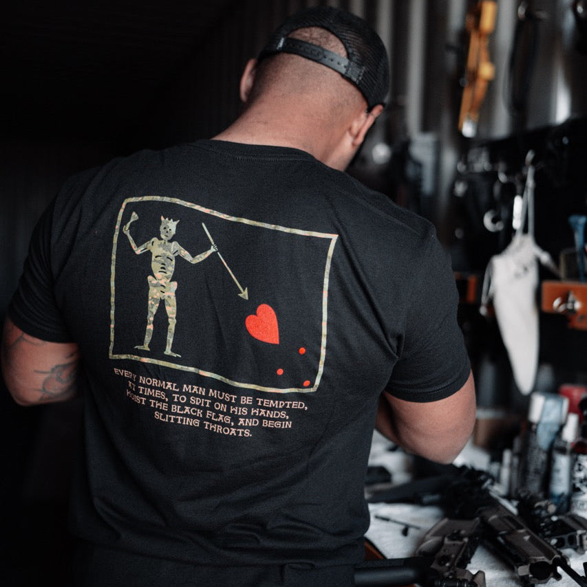 Streetwear Brand Tees - Hoist The Black Flag Savage Tacticians