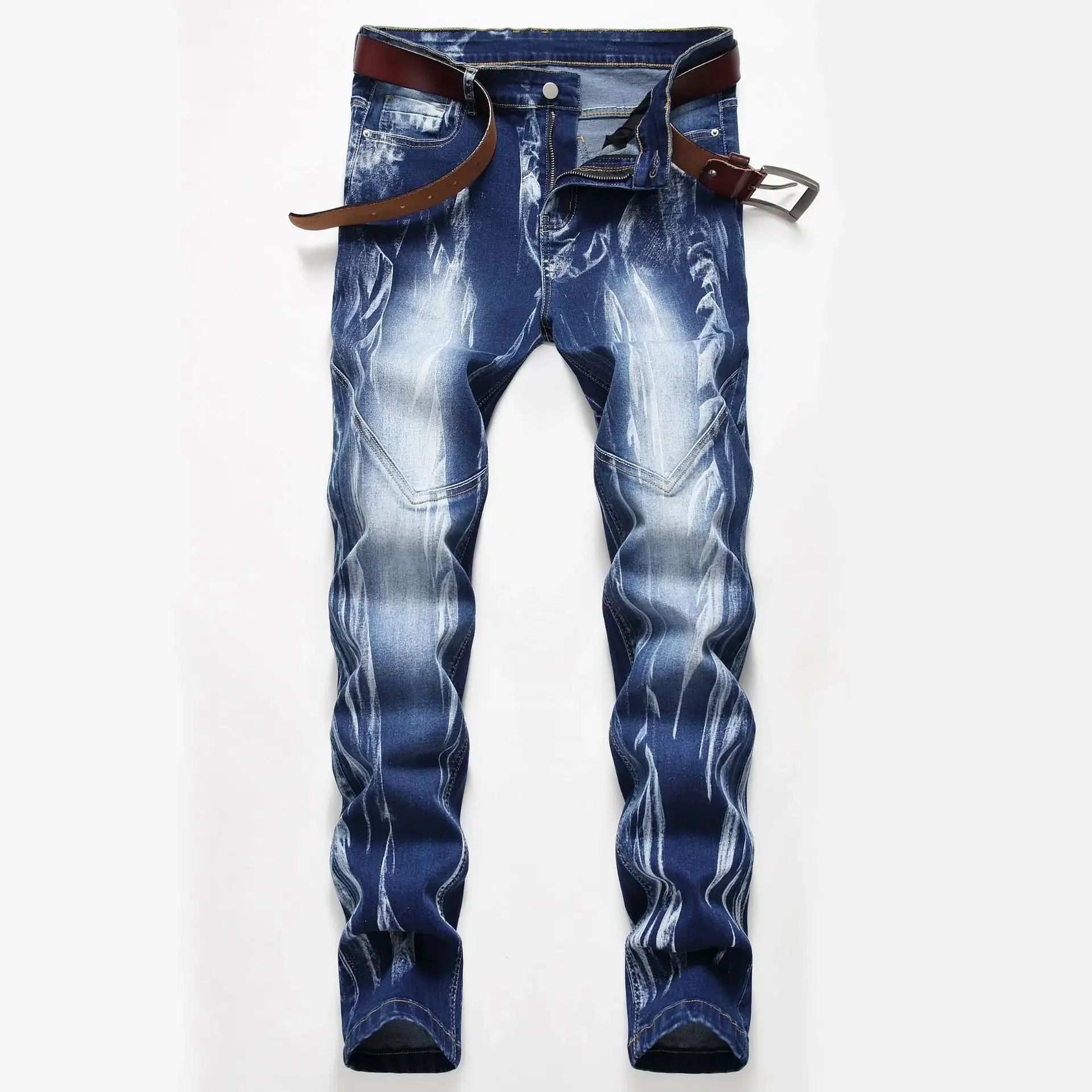 Modny nadruk męska elastycznoś – Streetwear Brand Denim recenzja i cena