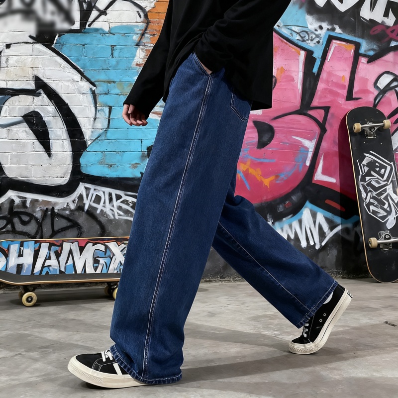 2026 Nowe luźne jeansy męskie  – Streetwear Brand Denim recenzja i cena