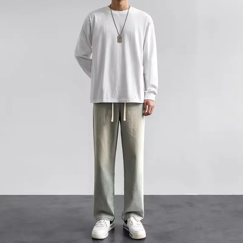 Męskie jeansy w stylu koreańsk – Streetwear Brand Denim recenzja i cena